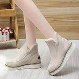 Winter New Large-Size Women's Shoes Artificial Short Plush Suede Fashion Boots Short-Barrel Cotton Shoes From