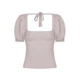 Collarbone Square Neck Knitted Short Sleeved Top Traf Spring Soft Female Basic Woman Winter Sweater Women's