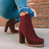 Zingj New Round Head Leopard Pattern Winter Thick Heel Low Tube Waterproof Table Elastic Sleeve Martin Boot