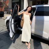 Dresses Women Loose Vacation Ankle-length Temperament Beach Style Folds Fashion Ladies Mature Casual Korean