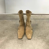 2025 Autumn And Winter Korean Version Of The New Small Design Retro French Short Boots Small Square Head Western Boots Boots Boots Women