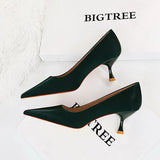 Zingj Fashion Simple Thin With High Heel Shallow Pointed With Women's Shoes Spring And Autumn New Women's Single