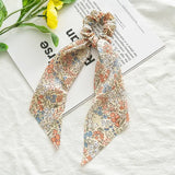 Women Streamers Bohemian Scrunchies Print Elastic Hair Bands Girls Hair Ropes Ties Holder Ponytail Headwear Hair