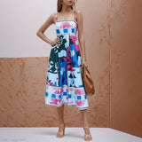 2025 Women's New Temperament Elegant High-Waist Print Slings Casual Fashion