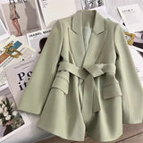 Zingj Lace Suit Jacket Female 2024 Autumn New Design Sense Temperament Korean Version Casual Trend