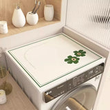 Zingj Automatic Drum Washing Machine Dust Leather Cover Microwave Oven Refrigerator Waterproof Cover Bedside Table Cover Towel- Outfit