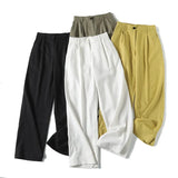 Spring Style Casual Commuter Drooping Wide-Leg