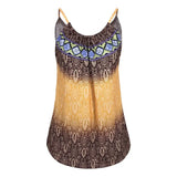 Summer Dress 2022 Bohemian Printed Casual Loose Sleeveless Sling Dresses Female Holiday Plus Size A-Line Mini