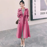 Woman 2025 Korean Version Of The New Spring And Autumn British Wind In The Long-Term Popular Red Coat