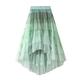 Cake Skirt High-Rise Mesh Skirt Unkempt Dress 2025 New Ladies Dress Fairy Skirt