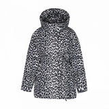 Cotton-Padded Coat Female Medium Long Style 2024 Winter Korean Version Of The Thick Foreign Style Down Cotton-Padded Suit With Leopard Print Chic Cotton-Padded Coat-Outfit