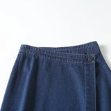 New Medium-And Long-Style Gauze Cage Skirt Denim