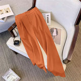 Zingj Suit Female 2024 Spring And Autumn New Khaki Loose Show Thin Suit Jacket Casual Wide-Leg Pants Two-Piece