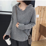Zingj Trend Ins Hooded Sweater Sweater Thin Autumn Sweater Long-Sleeved Sweater