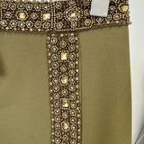 And Summer 2025 New Heavy Industry Nails Studded Neck Vest Top Open Fork Long Skirt Set Two