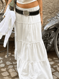 Versatile Casual Stitching Skirt- Outfit