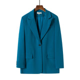 Women Blazer And Guard Pants Sets Two Pieces OL Single Breasted Jacket Formal Suit Pleated Trousers Spring Autumn