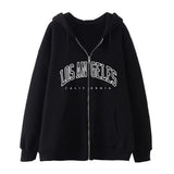 Style Lazy Cardigan Hoodie 2024 Spring And Autumn Oversize Zipper Jacket Couple