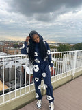 Trend Printing Wood Cotton Loose Sweaters Y2K Hip Hop Street Men And Women Take A