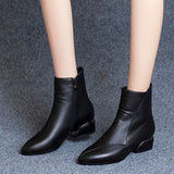 Zingj New Short Boots Women's Single Boots And Velvet Warm Martin Boots Autumn Winter Snow Boots Women's Mother