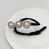 Pearls Magic Bun Maker Hairbands Donut Pearl Flower Hair Bands Fashion Girls DIY Hairstyle Headband Tools