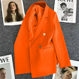 Zingj Suit Jacket Female Korean Version Fried Street Leisure Commuting Joker Spring And Autumn Popular 2024 Spring Autumn