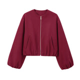 And Autumn 2025 Fashion New Soft Bomber Jacket Women's