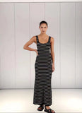 Zingj Vest New Style Bump Color Beach Vacation Sexy Knit Striped