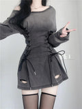 Smoke Lace Up Mini