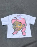 Original Sufu Ancient Animation Head Printed Graphics T-Shirt Y2k Blouse Street Oversized T-Shirt Gothic Animation Short