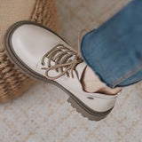 Zingj Ankle Boots Female 2024 New Autumn Winter Small Height Thick Bottom British Wind With Round Martin