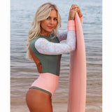 Zingj New Sexy One Piece Swimsuit Push Up Swimwear Women Monokini Long Sleeves Swim Suit Bathing Suit Women Summer Beach Wear 211-0-Outfit