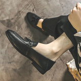 Zingj Shoes Male British Tassel One Foot Pedal Lazy Man Shoes Korean Version Joker Small Leather Shoes Male Ins New
