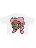 Original Sufu Ancient Animation Head Printed Graphics T-Shirt Y2k Blouse Street Oversized T-Shirt Gothic Animation Short