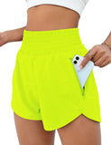 Women's Sports Shorts Quick-Dry Loose Leisure High-Waist Side Zipper Fitness Yoga Three-Point