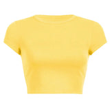 Zingj Women's DIY New Women's Summer Solid Color Short Acceptable With