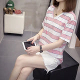 TShirt Summer Women's Casual Short-sleeved T-shirt Printing Cotton Tops Loose Plus Size Leisure Tees L