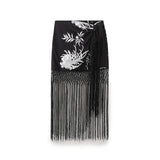 New Tassel Embroidery Fashionable Gauze Cage Skirt