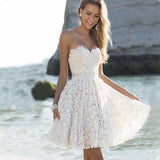 Zingj Hot Style Women's White Floral Wrapped Breast Bridesmaid Fluffy Middle Dress Evening Dress A