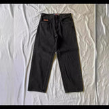 Empyre Denim Skateboard Pure Black Big Boy Jeans Embroidered Wear-Resistant Straight Tube Loose