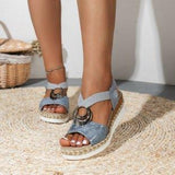 Women's Shoes Sandals 2025 Summer New Flat Bottom Slope And Fish Mouth Casual Women's Sandals
