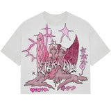 Y2K T-Shirt, Men's Wear, Women's Wear, Vintage Hip-Hop Graffiti, Graphics Printing Street Clothes, Oversized