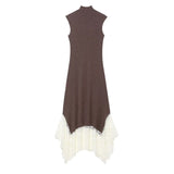 Spring 2025 New Women's Short-Sleeved Simple Fashion Knitted Jacket Skirt 1822025