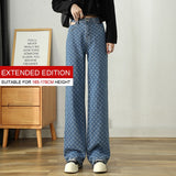 wide-leg jeans women's straight drape loose spring style 2022 new spring clothes are thin and mopping long