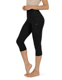Women's Yoga Pants Large Size Seven Cents Trousers Pocket Solid Color High Waist Fitness Exercise