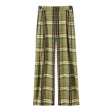 New Linen Lattice Loose Casual Trousers
