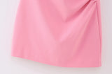 New Chest Wrinkle Design Mini Dress