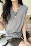 New Side Pleated Leisure Vest For Women In Spring And