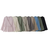 Zingj Women's French Kimono High Waisted Straight Set