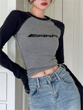 2000s long sleeve t-shirt with logo